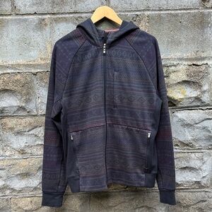 Lululemon Aztec print hoodie zip up gym casual large